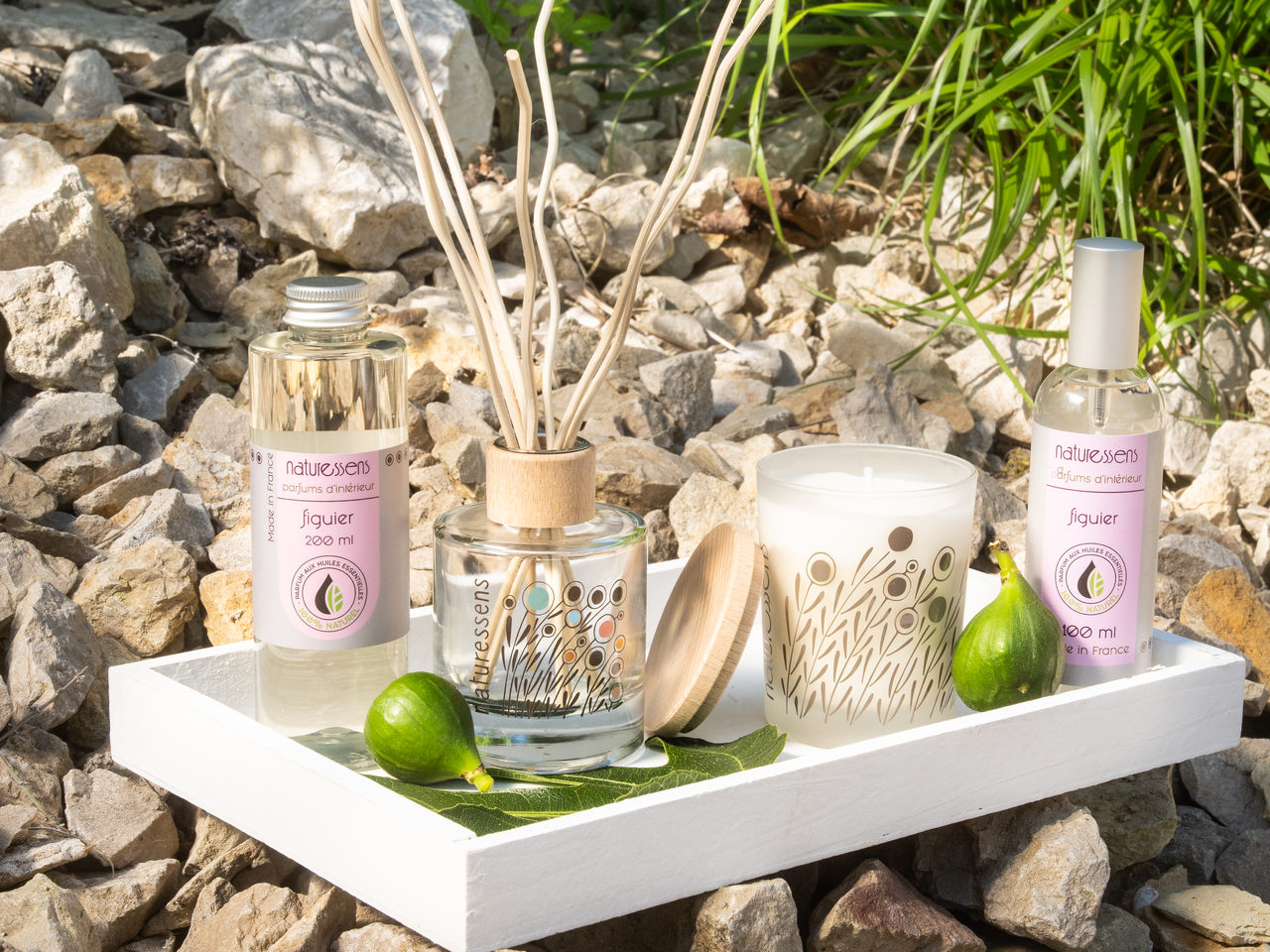 Parfums d'intérieur Naturessens dans un écrin naturel