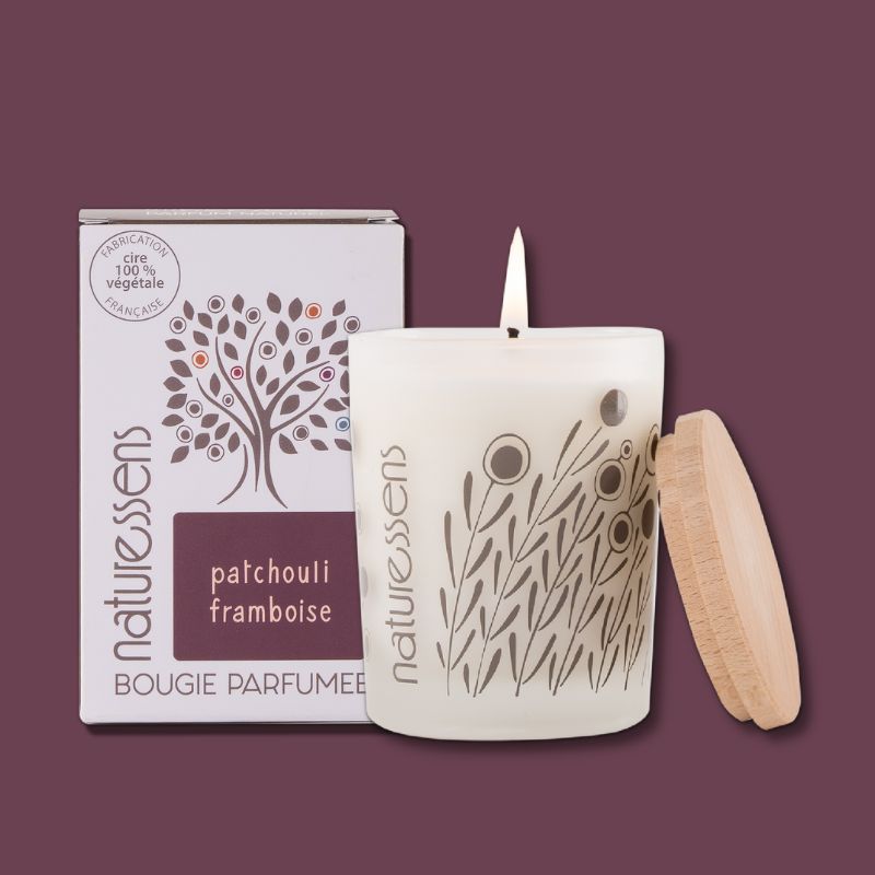 Bougie parfumée Patchouli Framboise